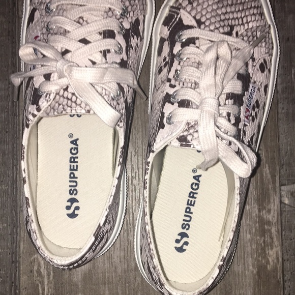 NWOT Superga Synth Snake Embossed Low Top Sneakers - Picture 6 of 8